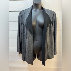 CONRAD C Woman Grey Open-Front Cardigan – Size 3X